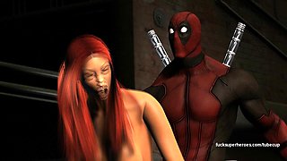 Deadpool and Jean and the Big Green