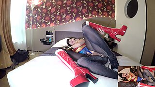 POV Sonya Durganova Wonder Woman Nylon Sex