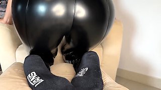 Foot fetish Close up feet and toes tease