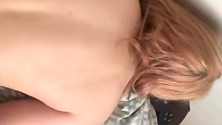 Close-up interracial doggy fuck with BBC cumming on teen pale ass