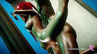 Hiniwa Ryodo Naughty Horny Little Slut Addicted To Huge Black Cocks Getting Destroyed In The Aquarium Tight Dirty Pussy - 3d Animated