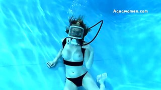 Horny cutie under water erotic video