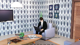 Laura Lustful Secrets: Japanese Wife Almost Got Caught by Her Husband Giving a Massage to Her Boss in His Office - Episode 105