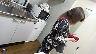 Hot Japanese Granny Takako Maruyama Gets Banged By Her Step Son