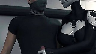 Projekt Passion Handjob with Cumshot from Busty AI Sex Robot