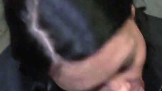 Cute big ass chick gets fucked and sprayed on her pussy