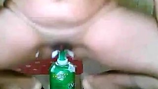 Latina Anal Play in the Bathroom
