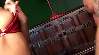 Gabriella Glazer gets tag teamed in her ass and pussy