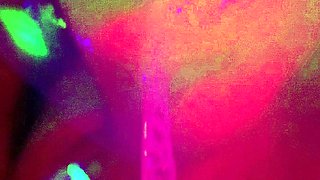 Amateur blowjob by busty brunette in black bra panties