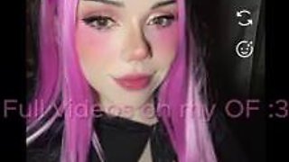 Power from Chainsaw Man fills her tight hole with a huge dildo to seduce you - Alicia Ahegao