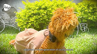 Unapproachable Lioness's lesbian wrestling sex