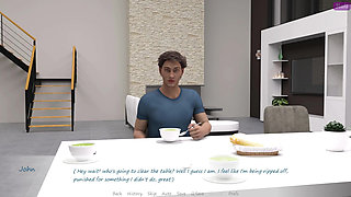 My Stepbrother's Wife 4 Jennifer Stroked the Cock with Her Hand