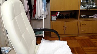 Dark skinned MILF uses sex toys to masturbate her clit