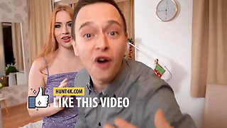 Hunt4k. twosome with bosomy girl gives delectation to stranger not boyfriend
