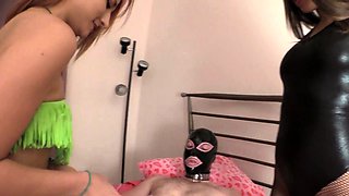 Femdom fetish threesome oral and fuck