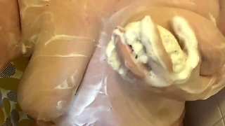Bbwbootyful  - Shower soapy boobs play