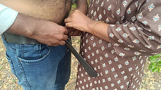Cheating wife outdoor hot suck