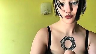 Step Sister Fingering Dick and Jerking off Foot Fetish