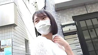 Asian japanese amateur has deep throat