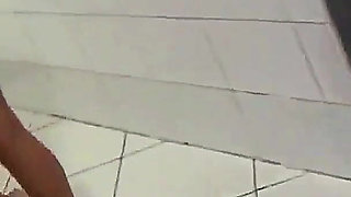 Hot Girl in the Shower Taking a Bath.