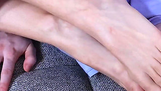 Girl on Girl Foot Worship and Smelling in Bed