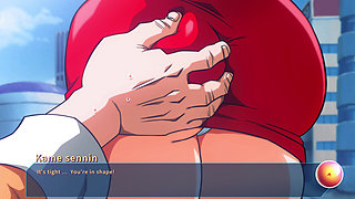 Kame Paradise Multiversex 3 - Grabbing Bulma's Fat Ass