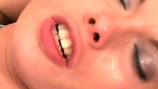 Hot white pussy gets rammed by black cock