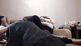 Quick Lesbian Sex on the Bed