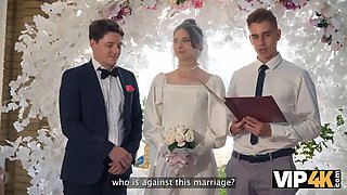 Avrora Murai & Olivia trunk get their tight asses drilled by wedding guests while groom watches in VIP4K