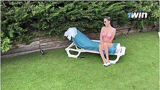 Risky Sex With Horny Stepmom By The Pool - Verified Amateurs