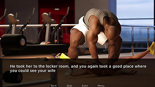Cheating wife fucked by gym trainer in gym - my hot wife