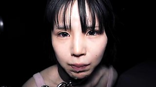 Exotic slave enjoys rough deepthroating and pussy drilling