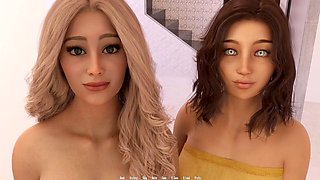 Uncensored hentai, cartoon sex, three-way