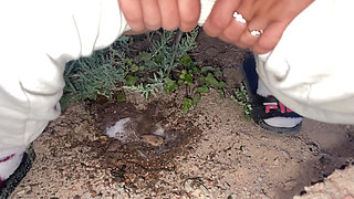 Compilation of Public Pissing in Nature! Showing Pads! POV!