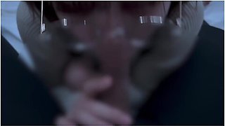 A Girl With Neat Glasses Gets Ejaculated In The Mouth