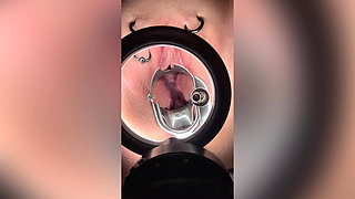 Sklavin S Plays with Her Cervix