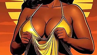 Bold Black Woman Animated to Tease