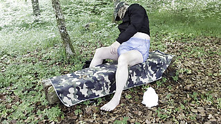 Diaper change in the forest