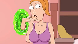 Rick and Morty - a Way Back Home - Sex Scene Only - Part 27 Summer #3 by Loveskysanx