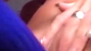 Natural boobs sexy blonde masturbation, dildo penetrated