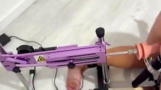 Made To Cum With Fucking Machine And Magic Wand