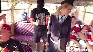 Poor Bus Supervisor Gets Her Ass Drilled By Group