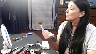 MILF Mid Make up Cigarette Smoking