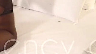 I Love Being a Nasty Ebony Slut, Spreading My Ass and Fingering My Pussy Until I Squirt All Over the Bed