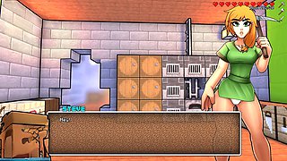 3D animated police fantasy with an 18-year-old girl getting down and dirty