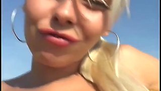 Nikky Blond has sex on a boat in POV