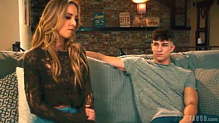 Millie Morgan's skinny body feels great while fucking on her sofa
