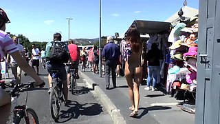 Amateur chicks voyeur fucking in public place