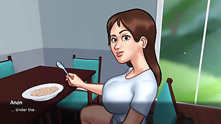 step sister and anon make hot seen in summertime saga part 41