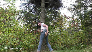 Forest Ass Fisting in Jeans